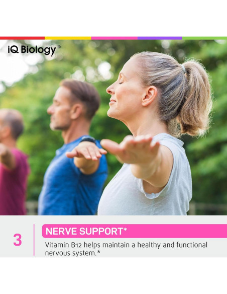 Vitamina B12 Líquida Sublingual IQ Biology 5000mcg 60ml