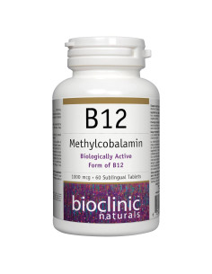 Suplemento B12 Metilcobalamina Bioclinic Naturals 1000 mcg 60 tabletas