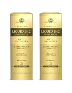 Solgar B-12 Líquido Sublingual 2000 mcg 59 ml - Vegano