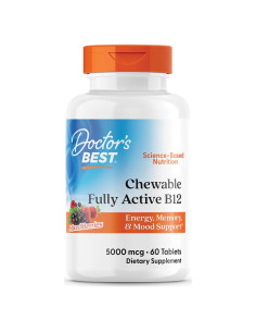 Masticable B12 Metilada Doctor's Best 60 Tabletas Veganas
