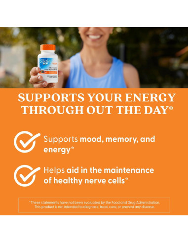 Masticable B12 Metilada Doctor's Best 60 Tabletas Veganas