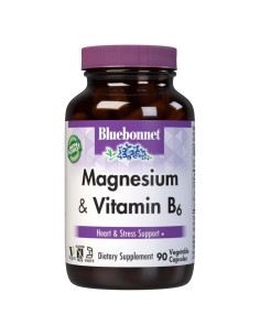 Cápsulas de Magnesio y B6 Bluebonnet - 400 mg - 90 Unidades