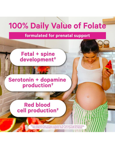 Pink Stork Folato Metilado 60 Cápsulas - Ácido Fólico Natural