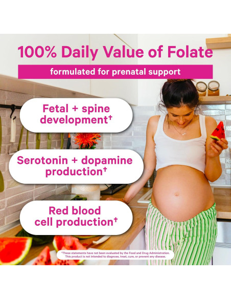 Pink Stork Folato Metilado 60 Cápsulas - Ácido Fólico Natural