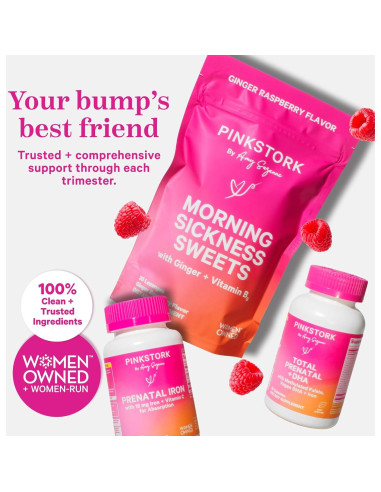 Pink Stork Folato Metilado 60 Cápsulas - Ácido Fólico Natural