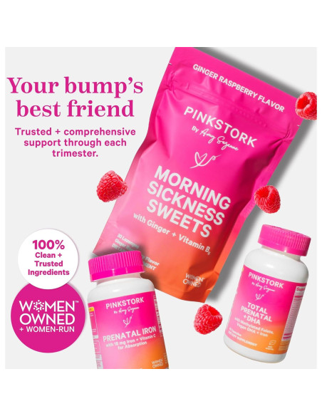 Pink Stork Folato Metilado 60 Cápsulas - Ácido Fólico Natural