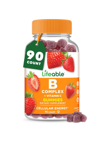 Gomitas de Vitamina B Complejo Lifeable 90 Unidades Veganas