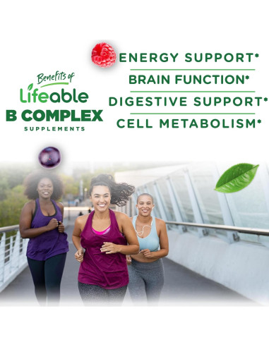 Gomitas de Vitamina B Complejo Lifeable 90 Unidades Veganas