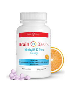 Suplemento Methyl B-12 y Folato 60 Tabletas Masticables