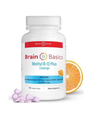 Suplemento Methyl B-12 y Folato 60 Tabletas Masticables