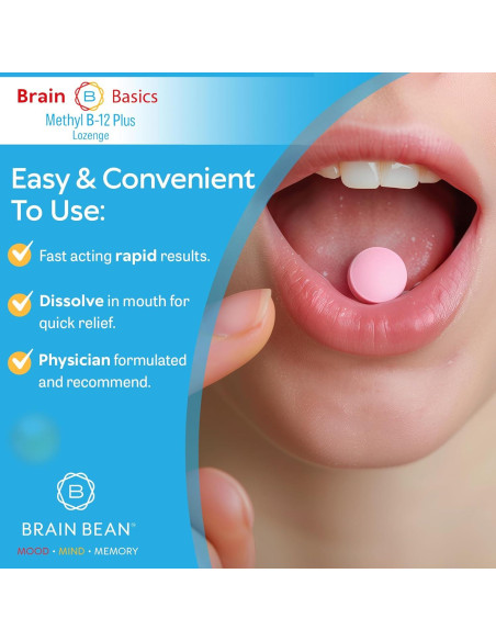 Suplemento Methyl B-12 y Folato 60 Tabletas Masticables