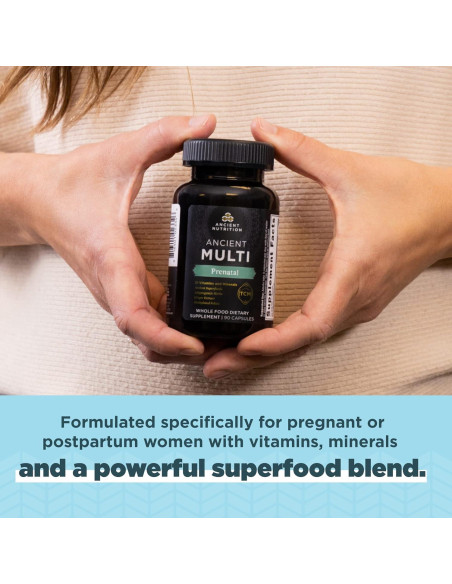 Vitaminas Prenatales Nutrición Antigua 90 Cápsulas Multivitamínico