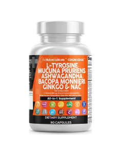 Suplemento Clean Nutraceuticals L-Tirosina 108g Mucuna Bacopa