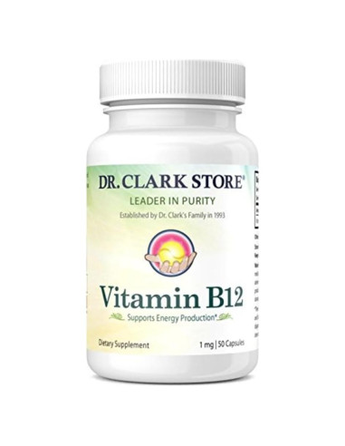 Suplemento Vitamina B12 Dr. Clark 1mg 50 Cápsulas Gelatina