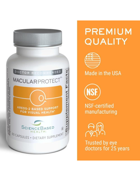MacularProtect AREDS 2 - Suplemento Ocular 60 Cápsulas