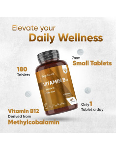 Vitamina B12 5000 mcg WeightWorld - 180 Tabletas Veganas 2