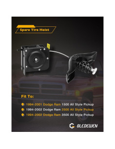 Elevador de Neumático de Repuesto Gledewen 924-541 2,05 kg 2