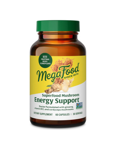 Suplemento Energético MegaFood Cordyceps y Ginseng - 60 Cápsulas