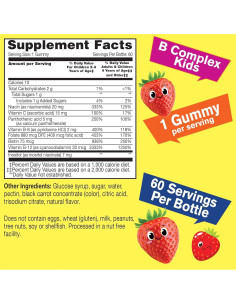Gomitas Complejo B Niños WellYeah - 60 Unidades Sabor Fresa 2