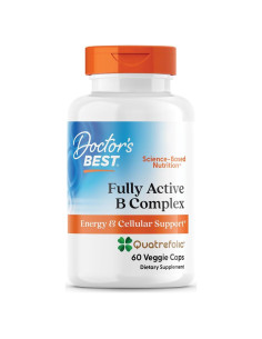Complejo B Activo Doctor's Best 60 Cápsulas Veganas Sin Gluten