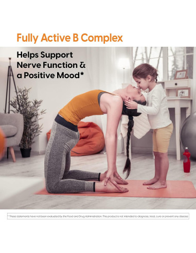 Complejo B Activo Doctor's Best 60 Cápsulas Veganas Sin Gluten