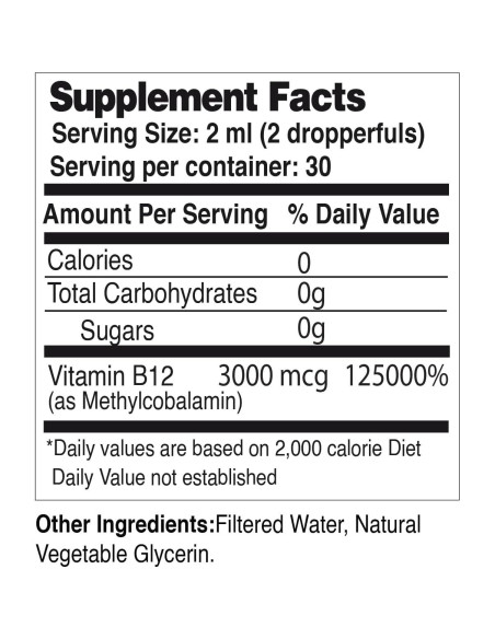 Vitamina B12 Líquida Metilcobalamina Life Solutions 59 ml Vitamina B12 Líquida Metilcobalamina Life Solutions 59 ml
