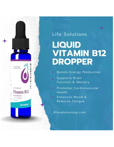 Vitamina B12 Líquida Metilcobalamina Life Solutions 59 ml