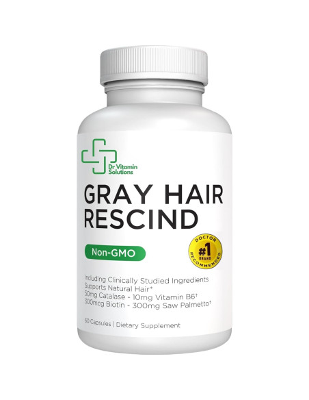 Suplemento Antienvejecimiento Cabello Gris Rescindir 60 Cápsulas