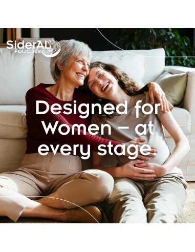 SiderAL Vitaminas Prenatales 30 Paquetes Polvo Sabor Fruta