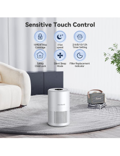 Purificador de Aire FULMINARE PUT10 HEPA para Habitaciones 2