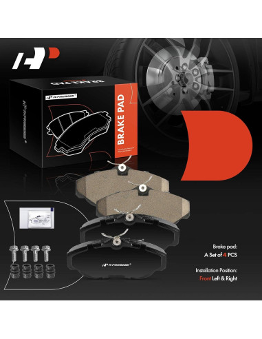 Juego de Pastillas de Freno Cerámicas A-Premium para Land Rover