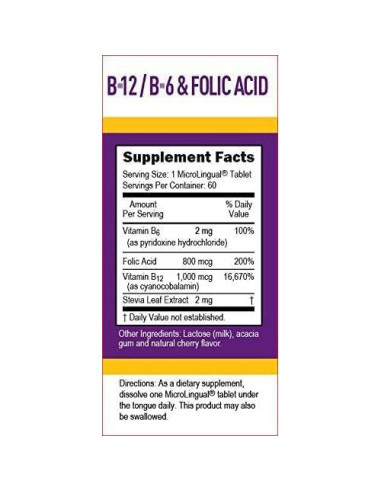 Vitamina B12 Sublingual Superior Source 1000 mcg - Energía y Salud