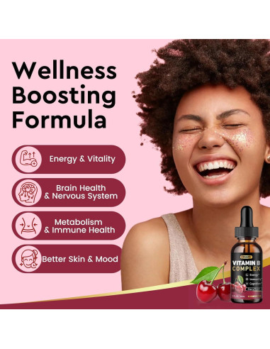 Gotas de Vitamina B Complejo CFILIHTC 59 ml Sabor Cereza