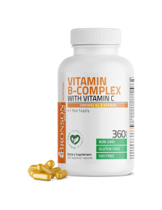 Complejo de Vitaminas B y C Bronson - 360 Cápsulas Vegetarianas