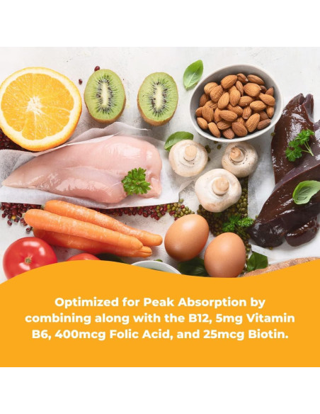 Vitamina B12 Sublingual 1000 mcg Wonder Labs - 250 Tabletas