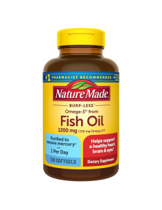 Nature Made Omega 3 Aceite de Pescado 1200mg EPA DHA 120 Cápsulas