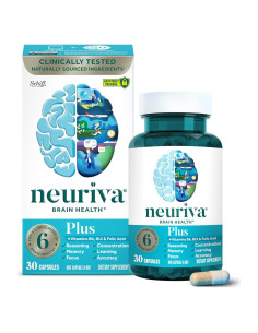 Suplemento Cerebral NEURIVA Plus 30 Cápsulas - Memoria y Concentración