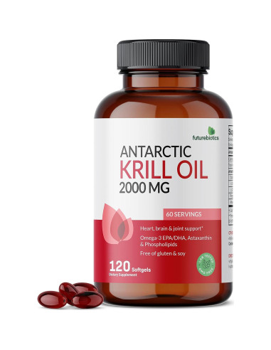 Aceite de Kril Antártico Futurebiotics 2000mg Omega-3 120 Softgels