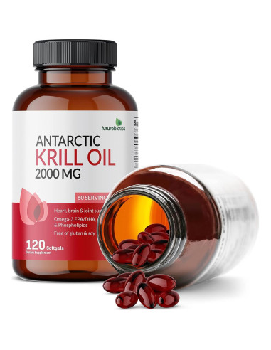 Aceite de Kril Antártico Futurebiotics 2000mg Omega-3 120 Softgels