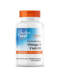 Aceite de Pescado Omega 3 Purificado Doctor's Best 120 Gelatinas