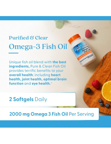 Aceite de Pescado Omega 3 Purificado Doctor's Best 120 Gelatinas