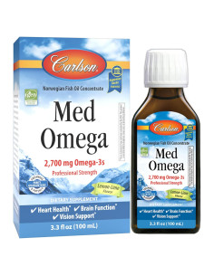 Suplemento Omega-3 Carlson Med Limón-Lima 2700 mg 100 mL