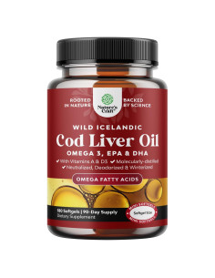 Aceite de Hígado de Bacalao Natures Craft 1000mg 180 Cápsulas