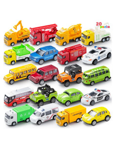 Set de 20 Coches de Metal a Fricción Joyin para Niños
