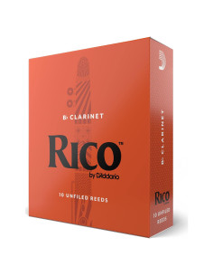Reed de Clarinete Bb D'Addario Rico 2.5 Paquete 10 Unidades