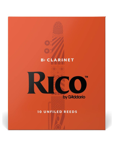 Reed de Clarinete Bb D'Addario Rico 2.5 Paquete 10 Unidades