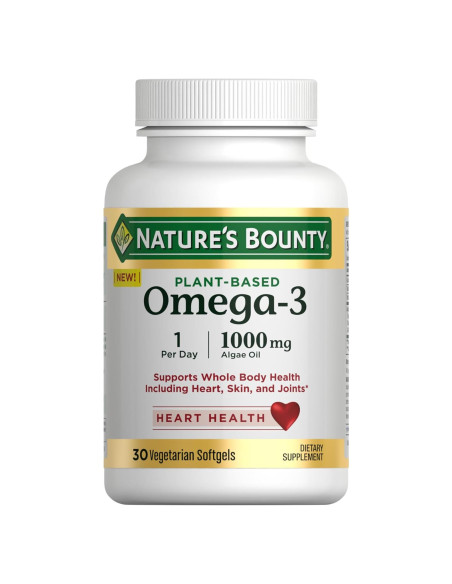 Suplemento Omega 3 Vegetal Nature's Bounty 520mg 30 Cápsulas Suplemento Omega 3 Vegetal Nature's Bounty 520mg 30 Cápsulas
