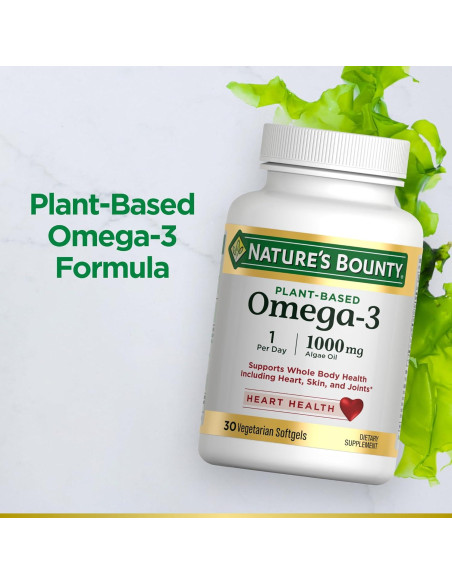 Suplemento Omega 3 Vegetal Nature's Bounty 520mg 30 Cápsulas Suplemento Omega 3 Vegetal Nature's Bounty 520mg 30 Cápsulas