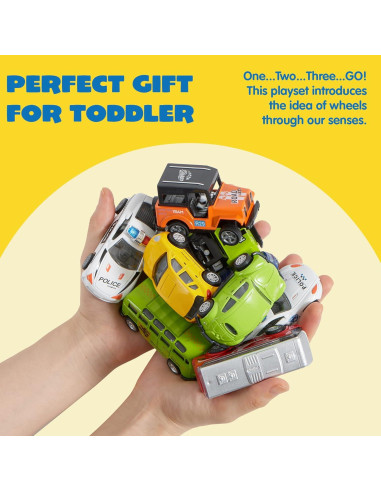 Set de 20 Coches de Metal a Fricción Joyin para Niños