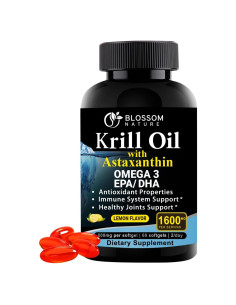 Aceite de Kril Antártico Blossom Nature 1600mg 60 Softgels